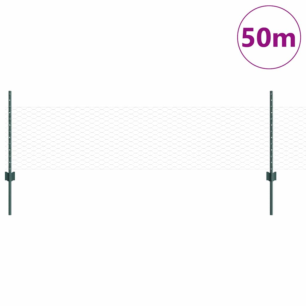 Fence with Post Green