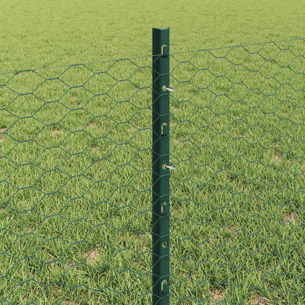 Fence with Post Green
