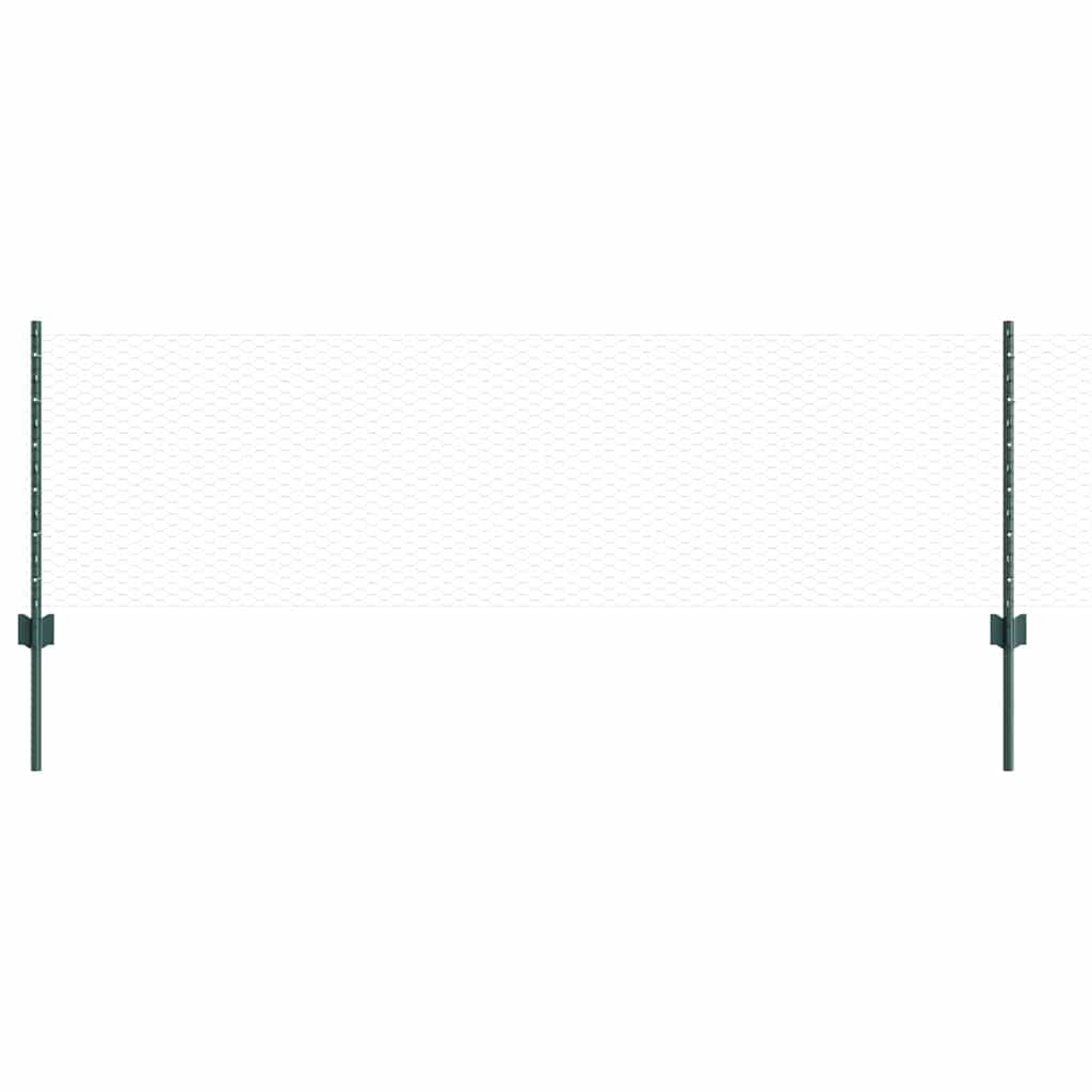 Fence with Post Green