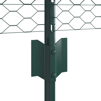 Fence with Post Green