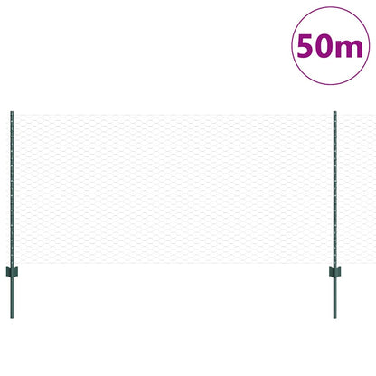 Fence with Post Green