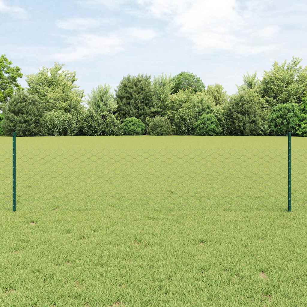 Fence with Post Green