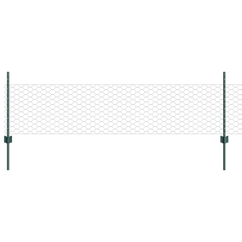 Fence with Post Green