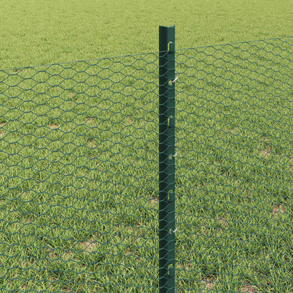 Fence with Post Green