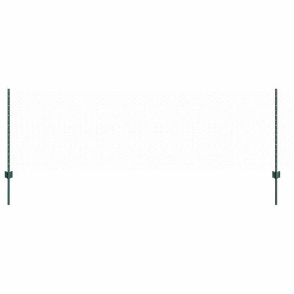 Welded Wire Fence 100 x 0.8 m (W x H) PVC-Coated Steel Green