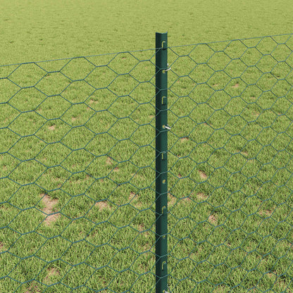 Fence with Post Green