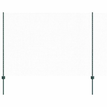 Welded Wire Fence 100 x 1.6 m (W x H) PVC-Coated Steel Green