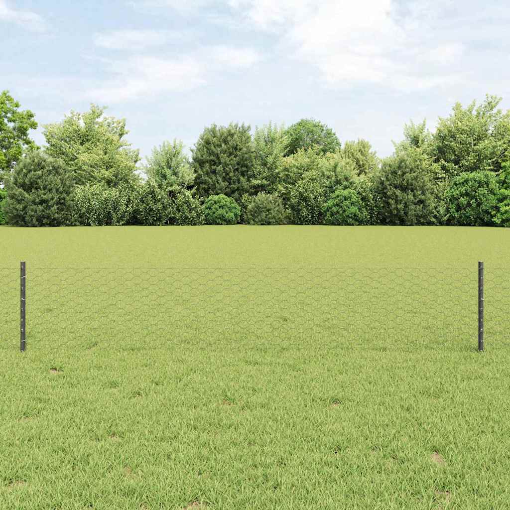 Fence with Post Grey