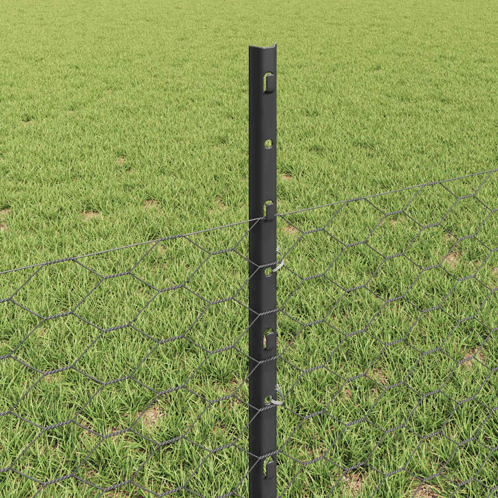 Fence with Post Grey