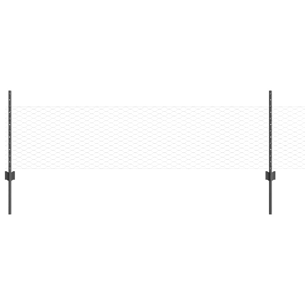 Fence with Post Grey