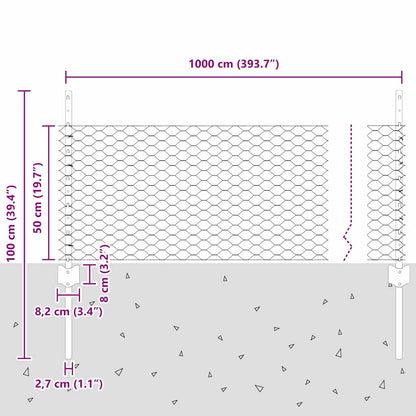 Fence with Post Grey