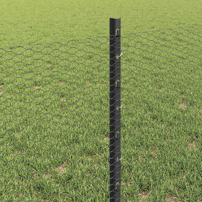 Fence with Post Grey