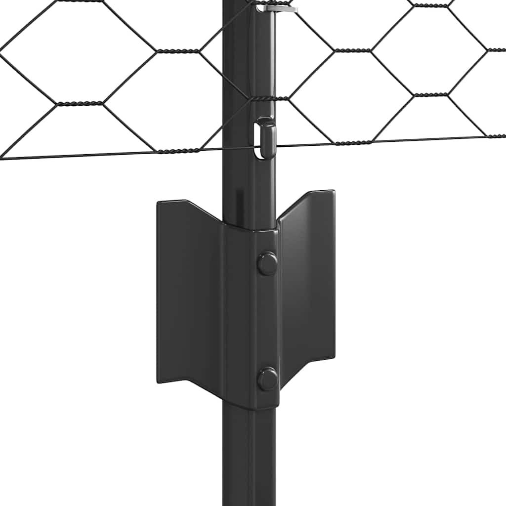 Fence with Post Grey