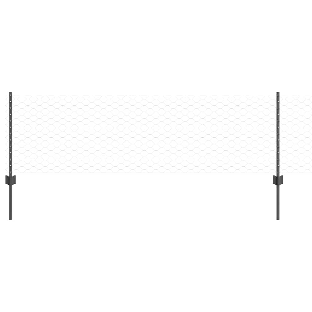 Fence with Post Grey