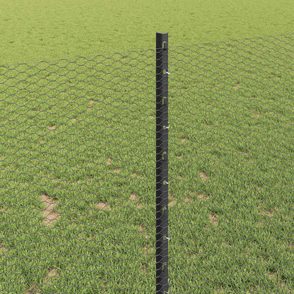 Fence with Post Grey