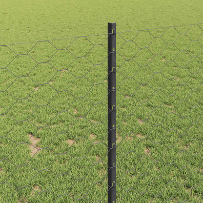 Fence with Post Grey