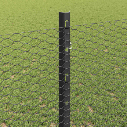 Fence with Post Grey