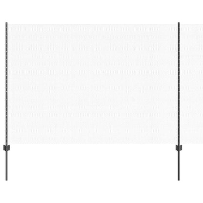 Welded Wire Fence 10 x 1.6 m (W x H) PVC-Coated Steel Grey Mesh