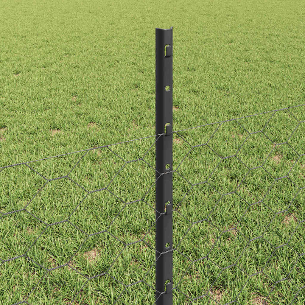Fence with Post Grey