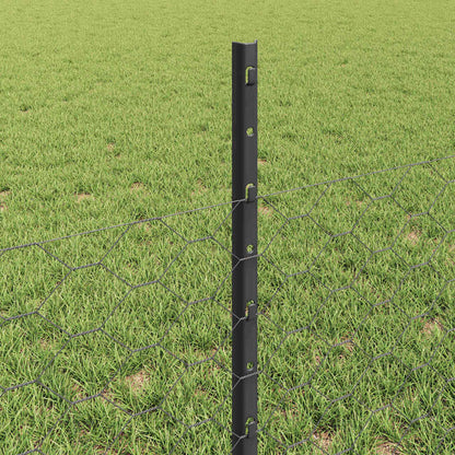 Fence with Post Grey