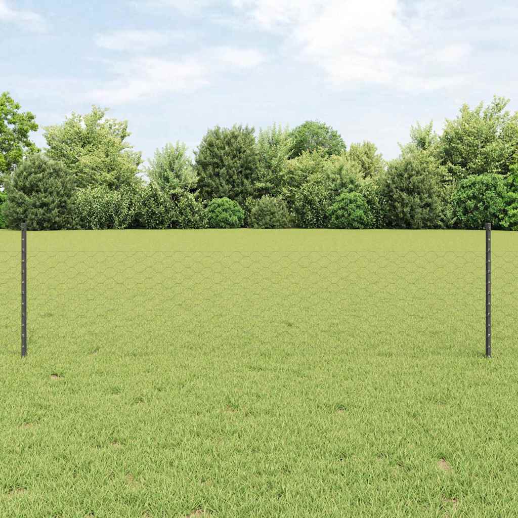 Fence with Post Grey