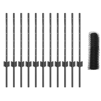 Fence with Post Grey