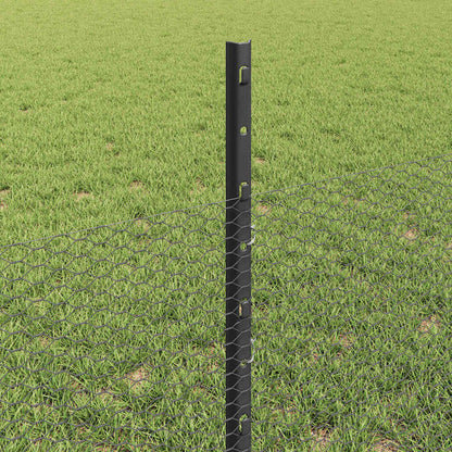 Fence with Post Grey