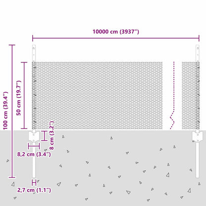 Fence with Post Grey