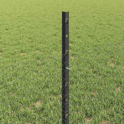 Fence with Post Grey