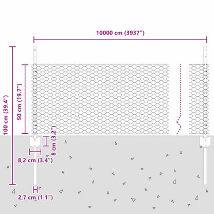 Fence with Post Grey