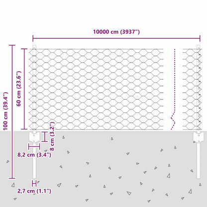Fence with Post Grey