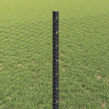 Fence with Post Grey