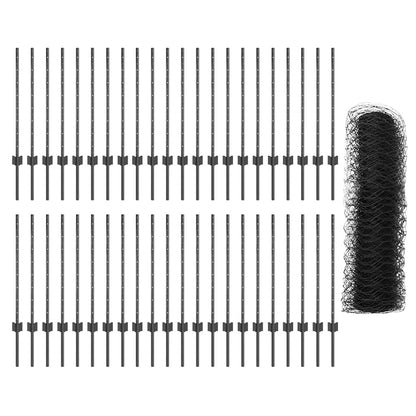 Fence with Post Grey