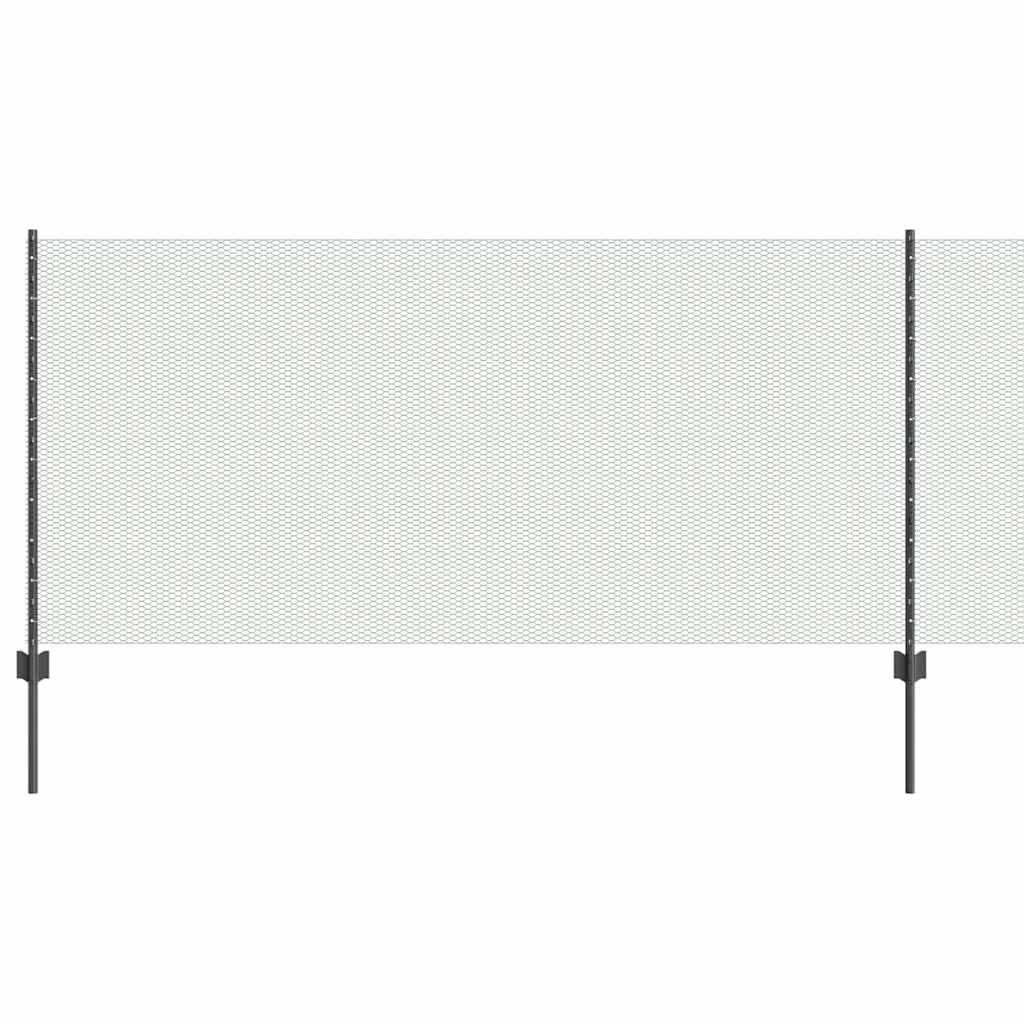 Fence with Post Grey
