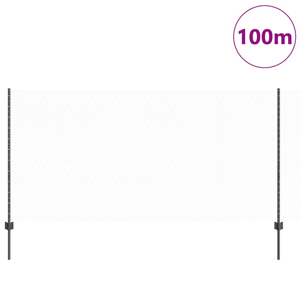Fence with Post Grey