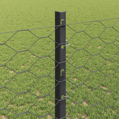 Fence with Post Grey