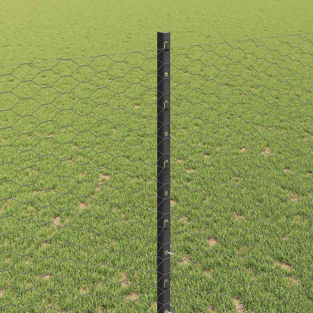 Fence with Post Grey