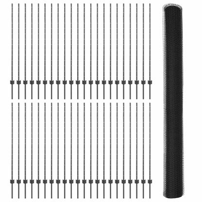Fence with Post Grey