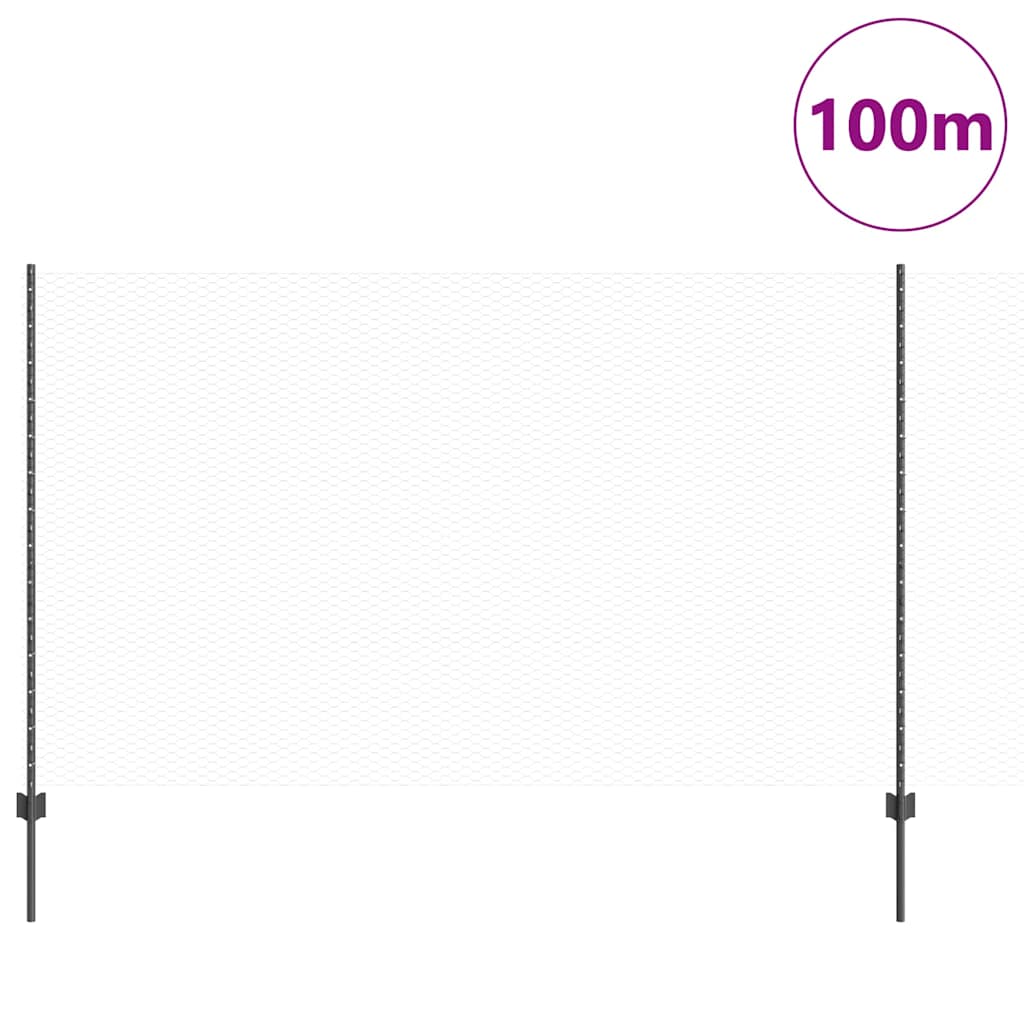Fence with Post Grey