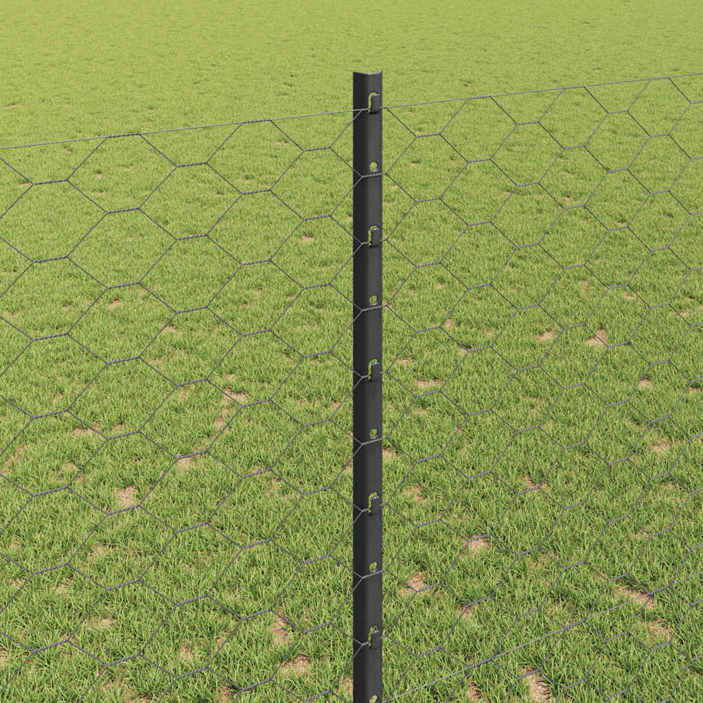 Fence with Post Grey