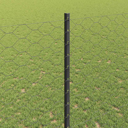 Fence with Post Grey