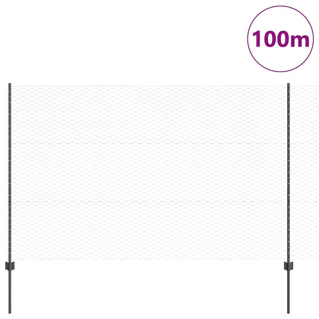 Fence with Post Grey