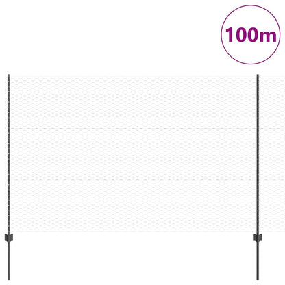 Fence with Post Grey