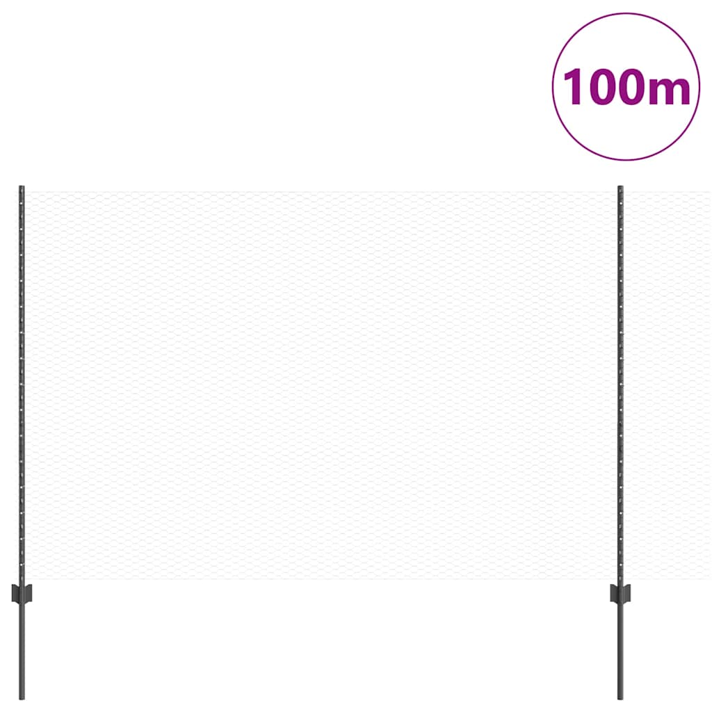 Fence with Post Grey