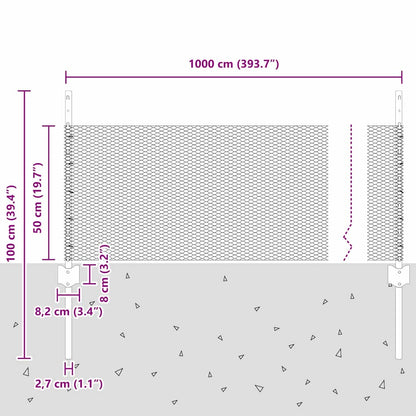 Fence with Post Silver