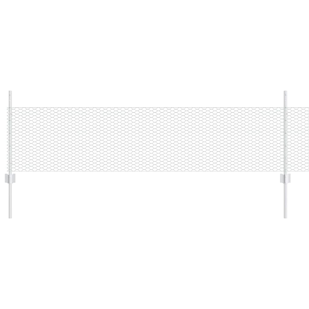 Fence with Post Silver