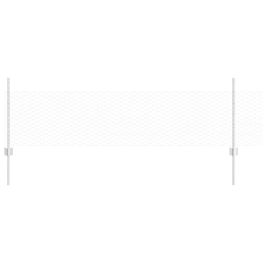 Fence with Post Silver