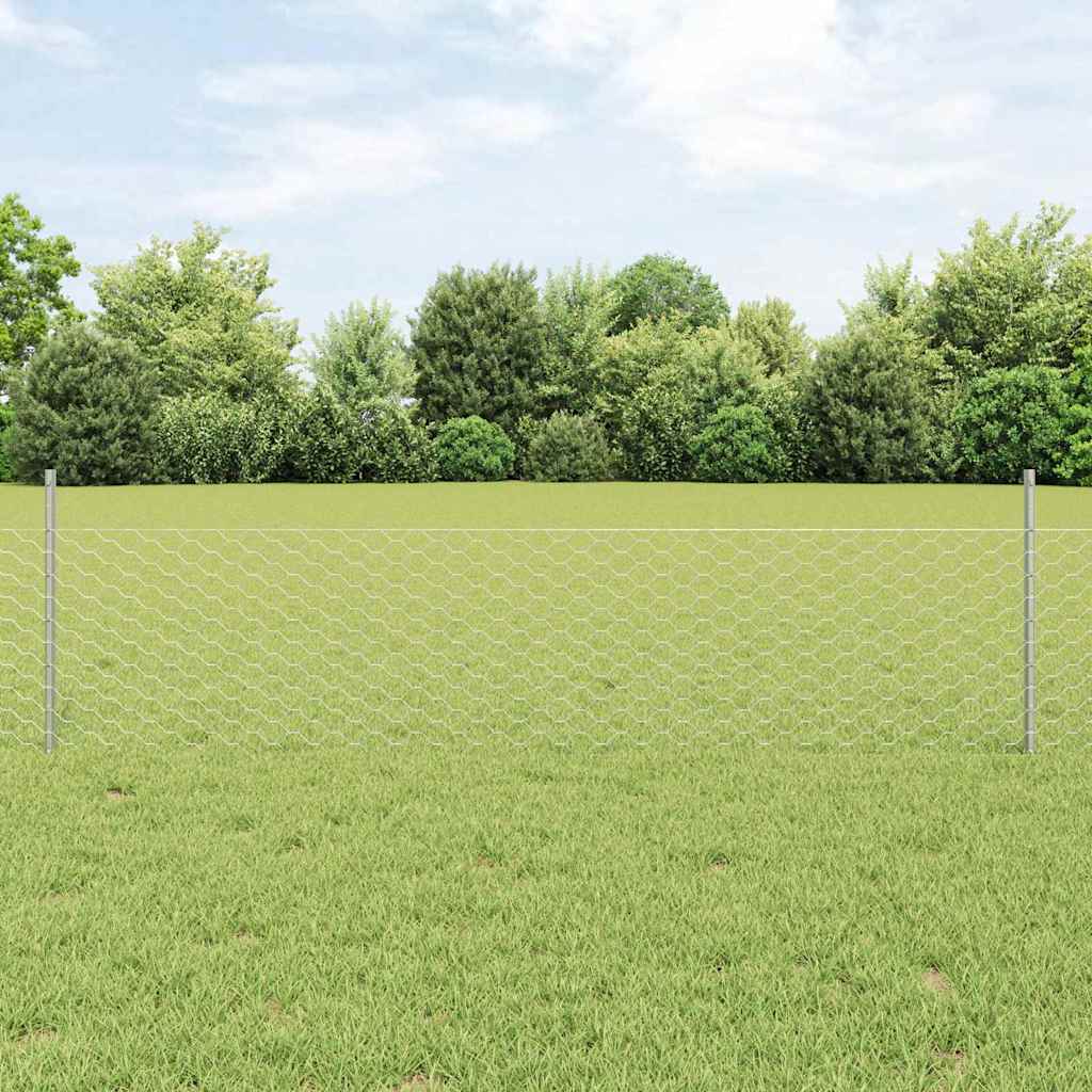 Fence with Post Silver