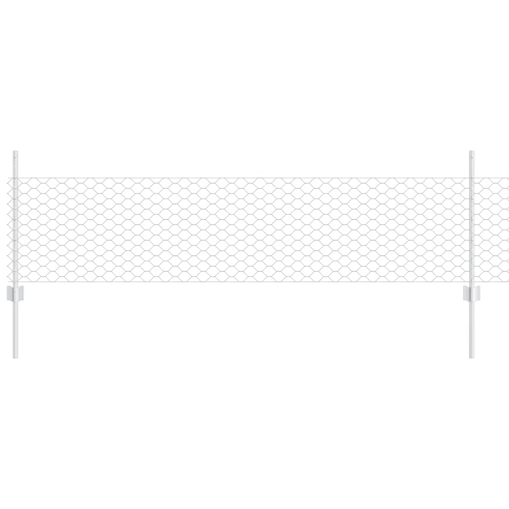 Fence with Post Silver