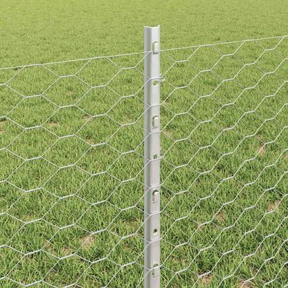 Fence with Post Silver